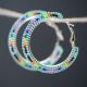 Beaded Hoops