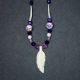 Purple Feather Necklace