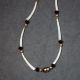 Tan & Black Dentalium Necklace