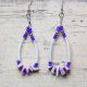 Purple Dentalium Earrings