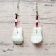 Bone Beaded Earrings