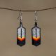 Beaded Feather Earrings