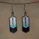 Beaded Feather Earrings