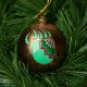 Painted Bear Paw Ornament