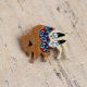 Painted Buffalo Pin