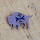 Painted Buffalo Pin