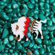 Painted Buffalo Pin