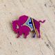 Painted Buffalo Pin