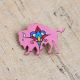 Painted Buffalo Pin