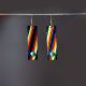 Painted Leather Earrings