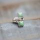 Double Kingman Turquoise Ring