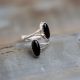 Double Oval Onyx Ring
