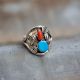 Coral-Turquoise Ring
