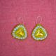 Yellow Beaded Earrings