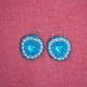 Blue Beaded Earrings