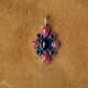 Coral & Onyx Stone Pendant