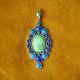 Turquoise & Lapis Pendant