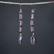 Purple Bead & Shell Earrings