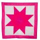 Bright Pink Baby Star Quilt