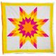 Pink/Yellow & Orange Baby Star Quilt