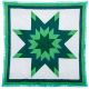 Green Baby Star Quilt