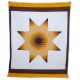 Golden Brown Morning Star Quilt