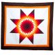 Shades of Orange/Red & Black Quilt