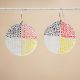 Abalone Shell Earrings with Medicine Wheel
