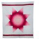 Star Quilt, Pink and Maroon
