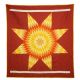 Star Quilt of Rust and Yellows