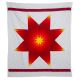 Star Quilt of Yellow, Oranges, and Reds