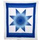 Star Quilt with Blue Double Border
