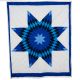 Star Quilt Small Blues & Black
